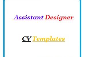 Assistant Designer CV Templates