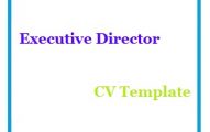 Executive Director CV Template