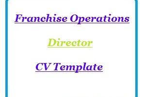 Franchise Operations Director CV Template