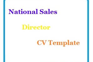 National Sales Director CV Template