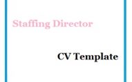 Staffing Director CV Template