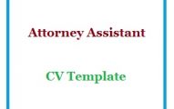 Attorney Assistant CV Template