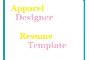 Apparel Designer Resume Template ,