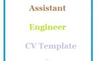 Assistant Engineer CV Template