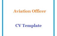 Aviation Officer CV Template