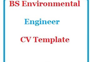 BS Environmental Engineer CV Template