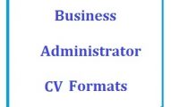 Business Administrator CV Formats