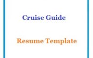 Cruise Guide Resume Template