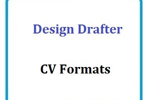 Designer Drafter CV Formats