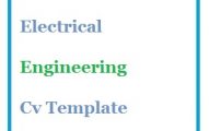 Electrical Engineering Cv Template