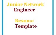 Junior Network Engineer Resume Template