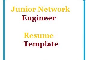 Junior Network Engineer Resume Template
