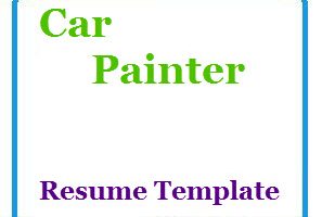 Car Painter Resume Template