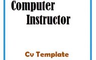 Computer Instructor CV Template