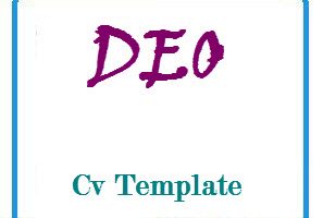 DEO CV Template