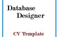 Database Designer CV Template