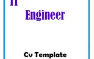 IT Engineer CV Template
