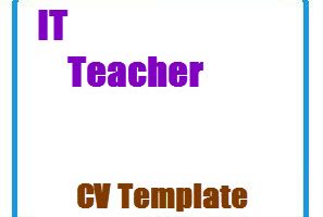 IT Teacher CV Template