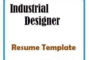 Industrial Designer Resume Tamplate