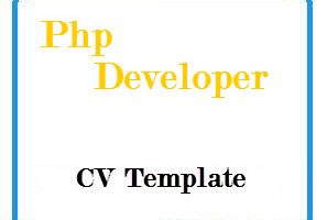 Php Developer Cv Template
