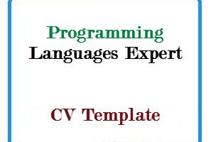 Programming Languages Expert CV Template