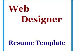 Web Designer Resume Template