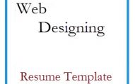 Web Designing Resume Template