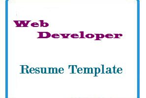 Web Developer Resume Template