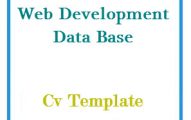 Web Development Data Base CV Template