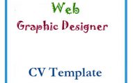 Web Graphic Designer CV Template