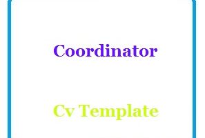 Coordinator Cv Template