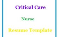 Critical Care Nurse Resume Template
