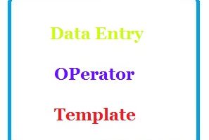 Data Entry OPerator Template