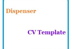 Dispenser CV Template