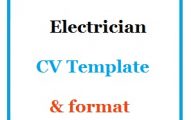 Electrician CV Template & format