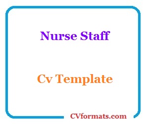 Nurse Staff Cv Template