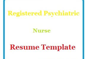 Registered Psychiatric Nurse Resume Template