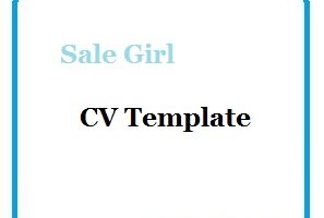 Sale Girl CV Template