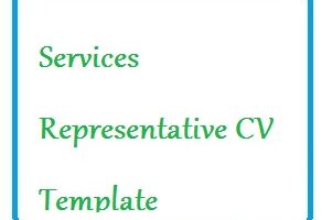 Services Representative CV Template