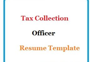Tax Collection Officer Resume Template