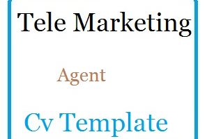 Tele Marketing Agent Cv Template