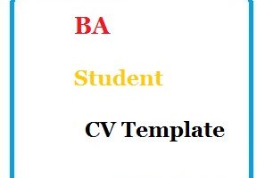 BA Student CV Template